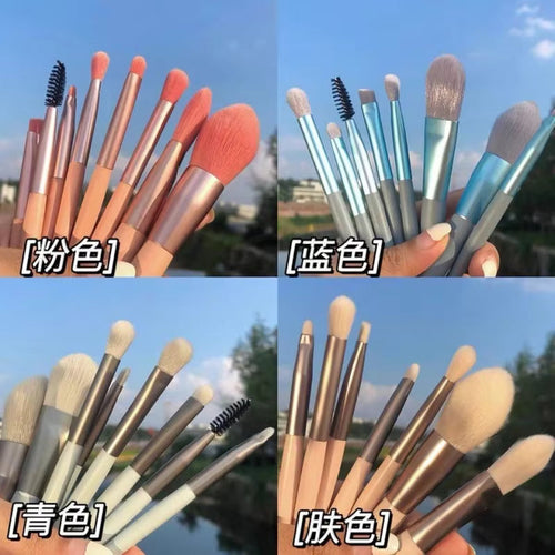 8pcs Makeup Brushes Set in1 & 2 pack , Makeup Brush Set Mini,Travel Make Up, Mini Travel Soft Makeup Brushes Set Portable Eye Shadow Brush Foundation multiple packs