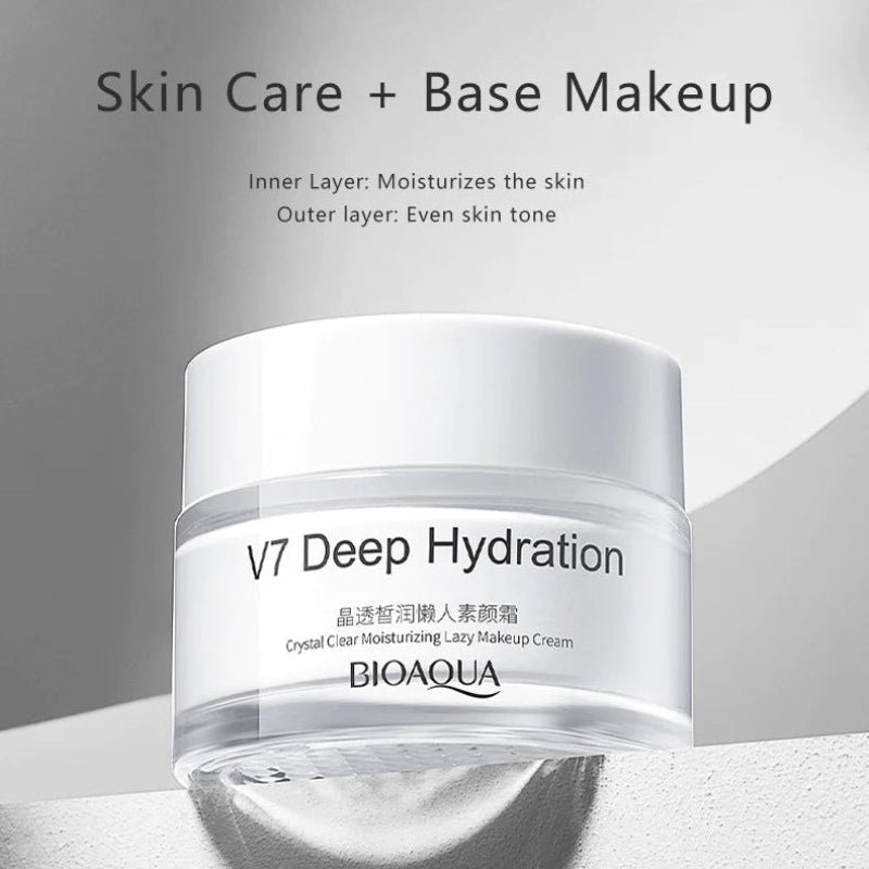 BIOAQUA V7 Deep Hydration Cream 50g | Brightening & Hydrating Face Moisturizer for All Skin Types