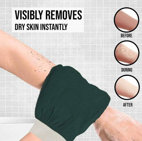 Glow-Up Duo Coffee Scrub & Exfoliating Glove – Smooth, Soft & Radiant Skin